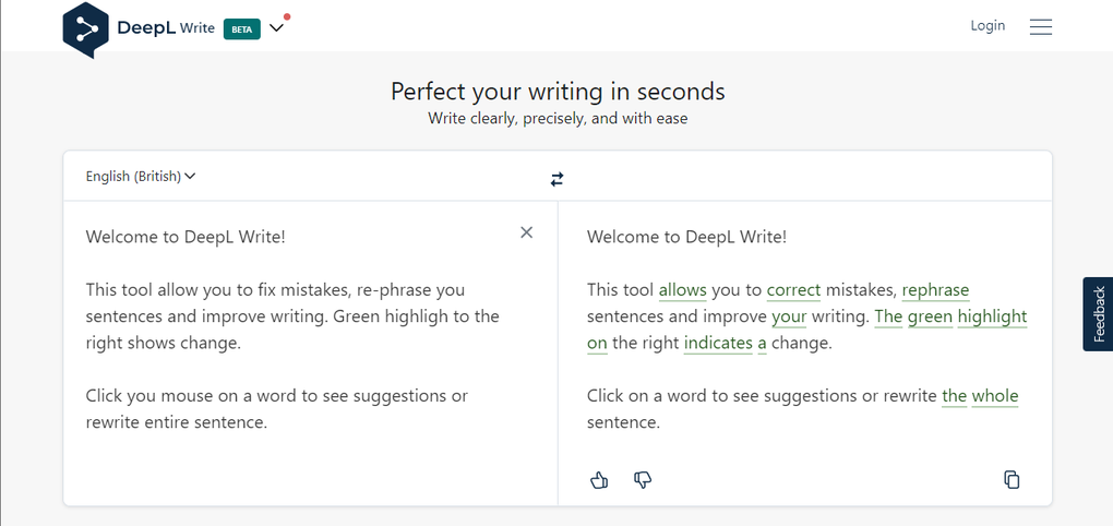 DeepL Write AI DeepL Write AI
